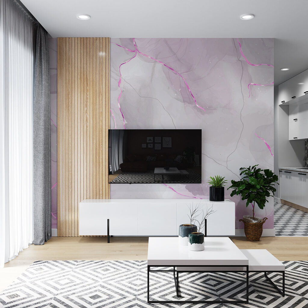 Soft hues flowing in abstract patterns