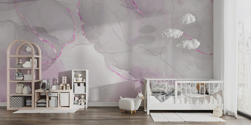 Soft hues flowing in abstract patterns