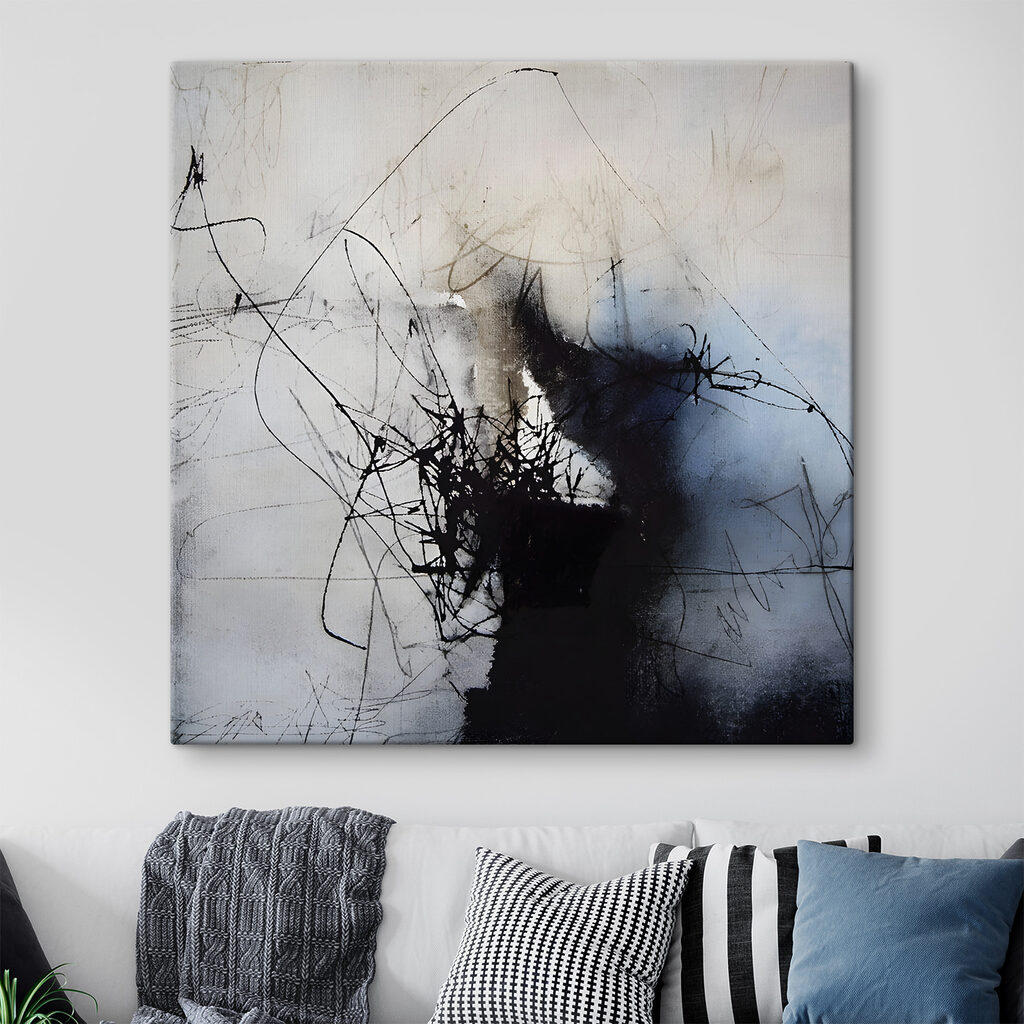 A black and white image of a person's face A black and white image of a person's face