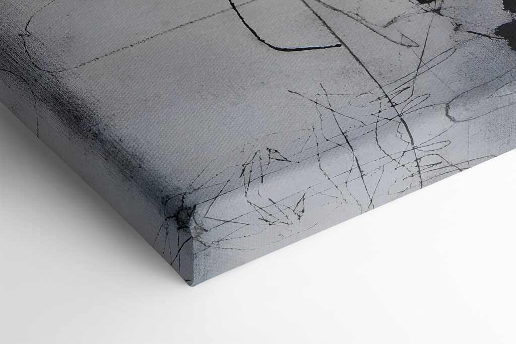 A black and white image of a person's face A black and white image of a person's face