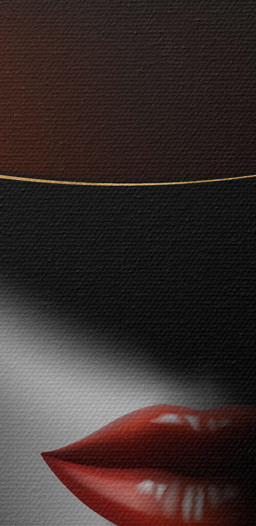 A woman wearing a hat