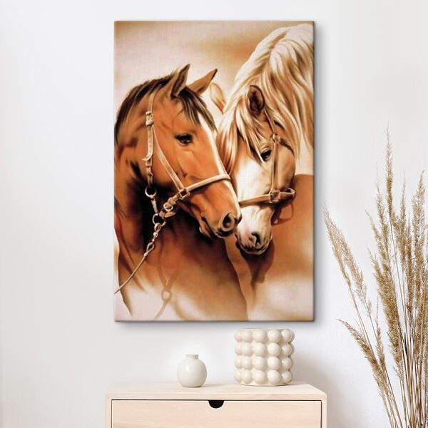 Een close-up van twee paarden Een close-up van twee paarden