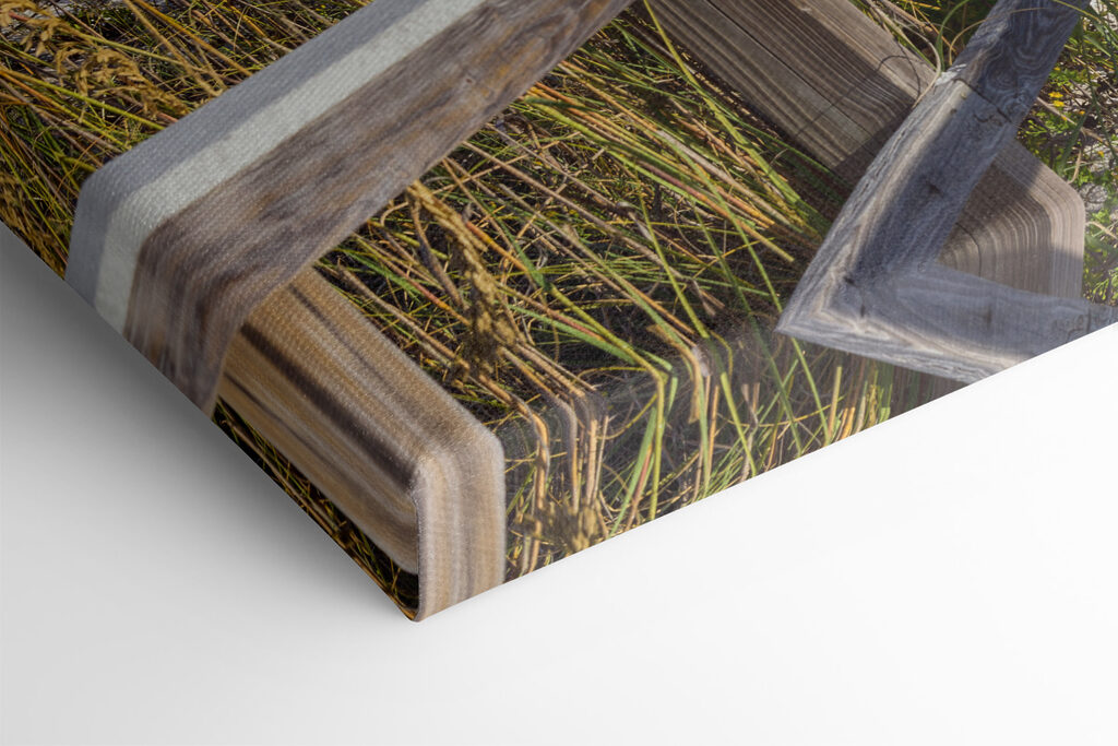 A walkway leading to the beach