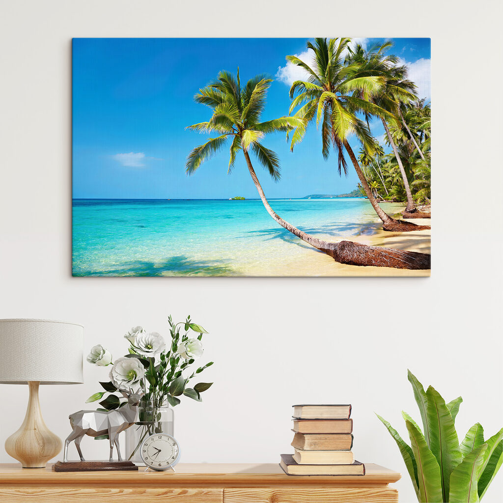 Palm trees on a beach Palm trees on a beach