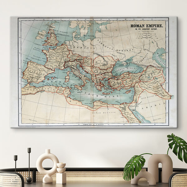 Een kaart van europa met rode lijnen Een kaart van europa met rode lijnen