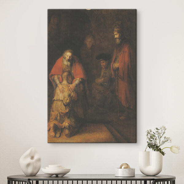 Een schilderij van een groep mensen Een schilderij van een groep mensen