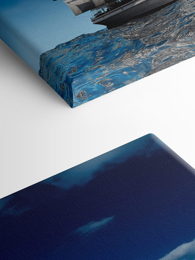 A sailboat in the water