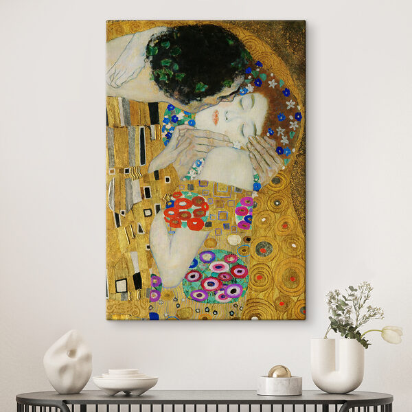 Een schilderij van een man en een vrouw Een schilderij van een man en een vrouw