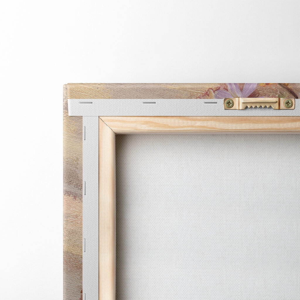 A painting of flowers in a vase and a bowl of croissants A painting of flowers in a vase and a bowl of croissants