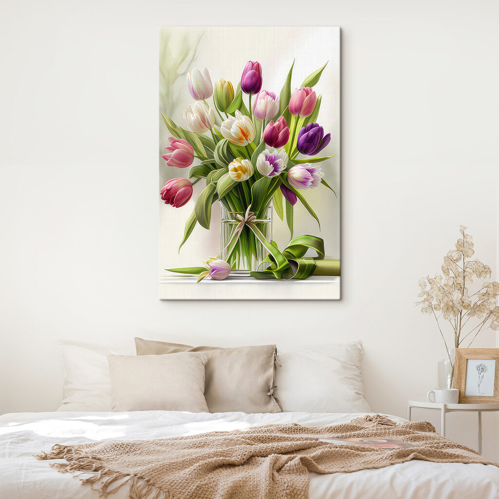 Een boeket tulpen in een glazen vaas s31219pib300s 1024x1024 - Een boeket tulpen in een glazen vaas