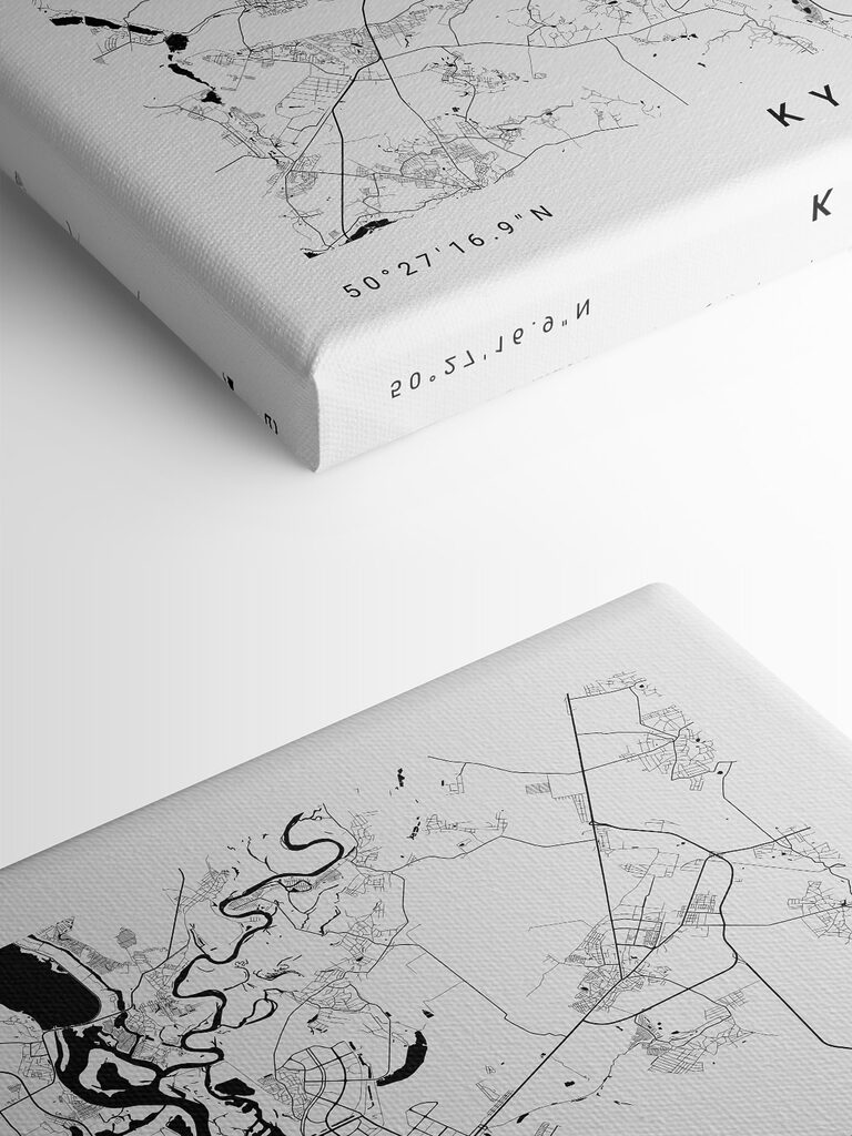 A map of a city A map of a city