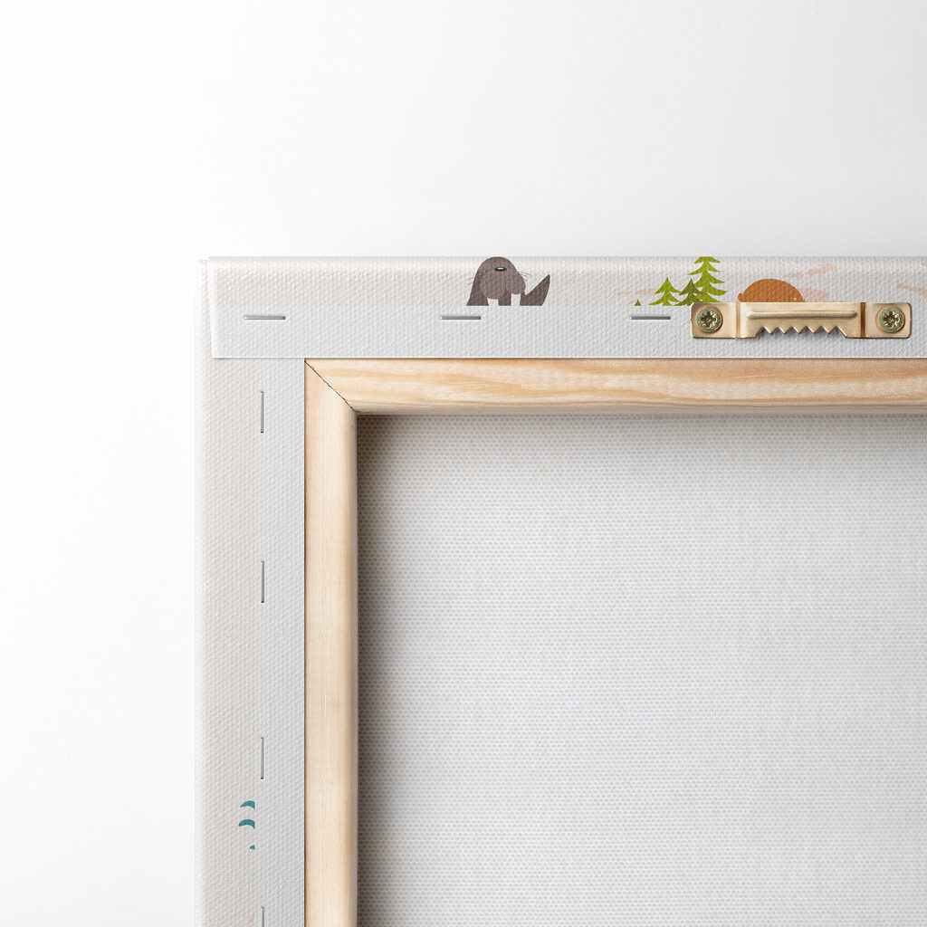 A map of the world with animals