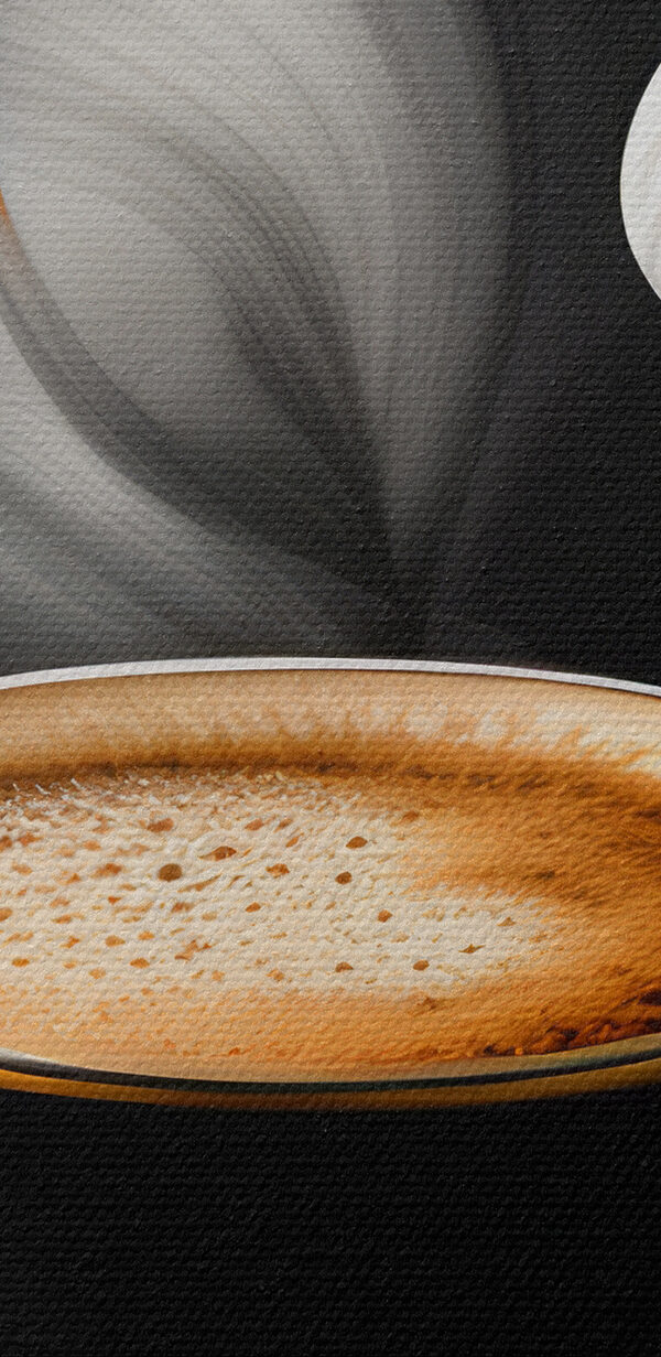 Een kopje koffie en een bloem Een kopje koffie en een bloem