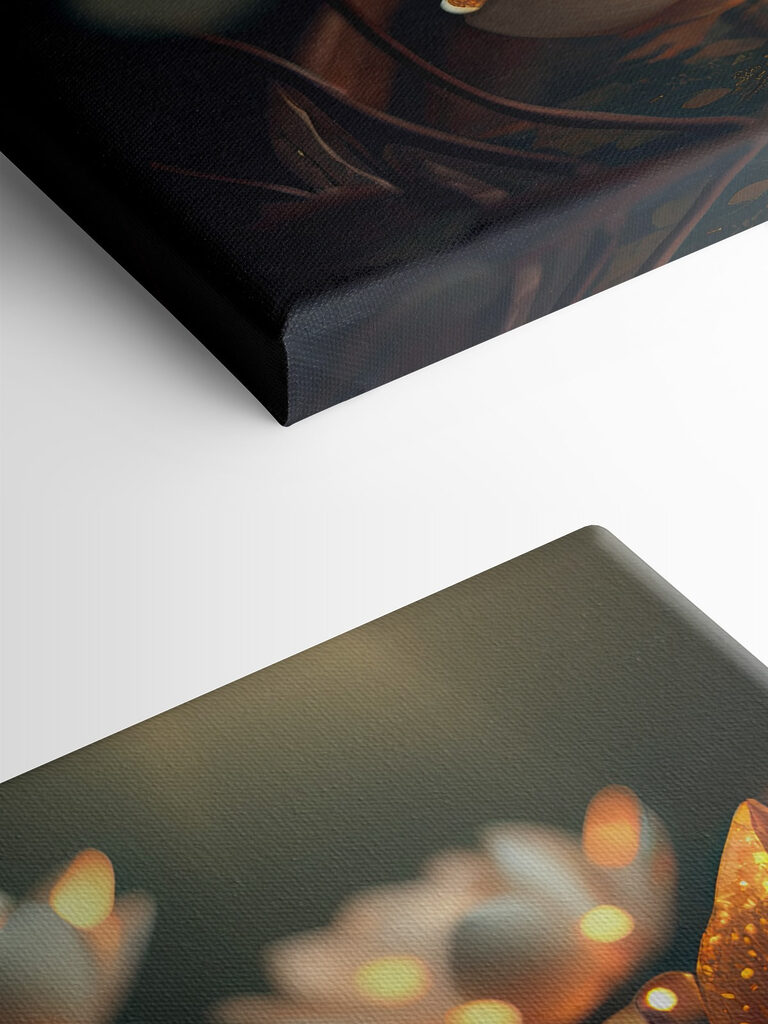 A white flower with yellow specks on it