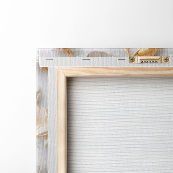 Elegant bloemmotief in crème en beige Elegant bloemmotief in crème en beige