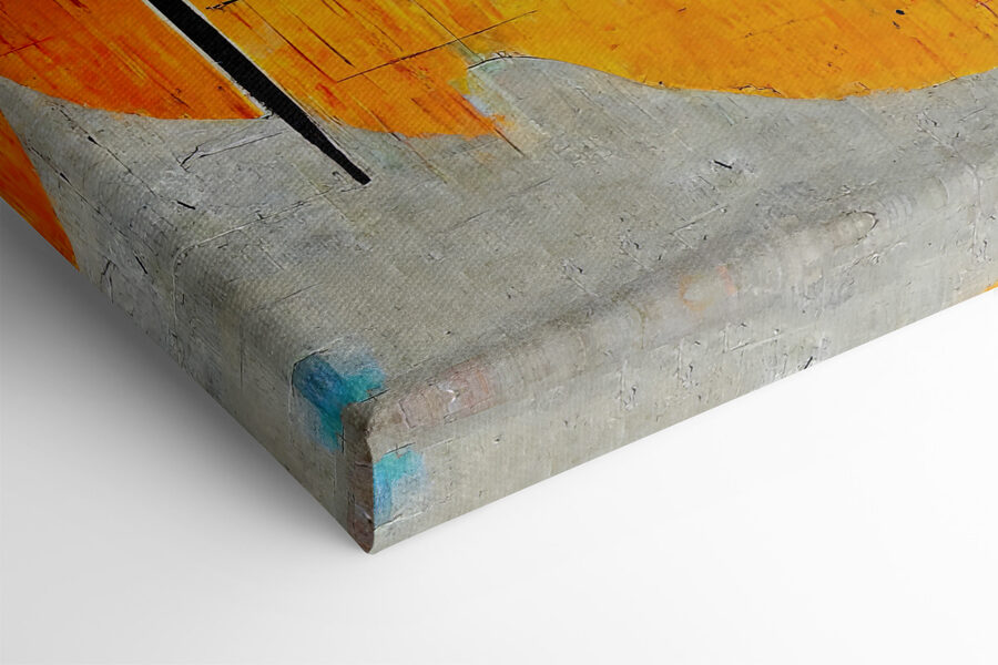 Een schilderij van gitaren en instrumenten Een schilderij van gitaren en instrumenten