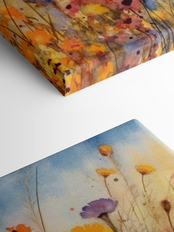 Een aquarelschilderij van bloemen Een aquarelschilderij van bloemen
