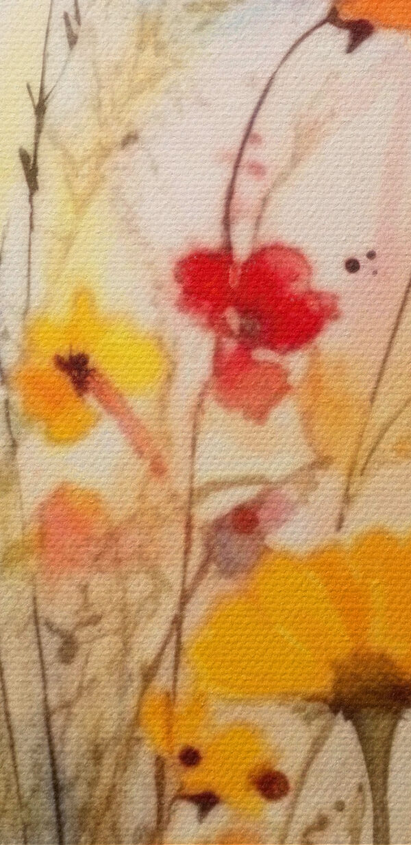 Een aquarelschilderij van bloemen Een aquarelschilderij van bloemen