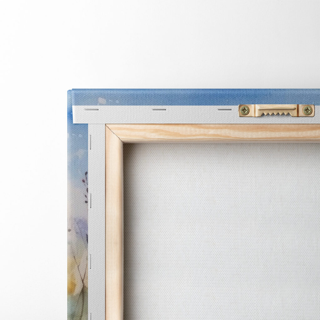 A watercolor painting of flowers and a butterfly