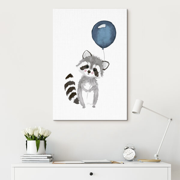 Een wasbeer met een ballon Een wasbeer met een ballon