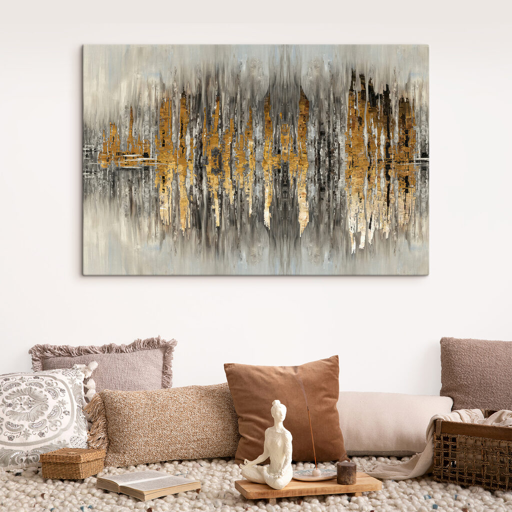 A close up of a painting A close up of a painting