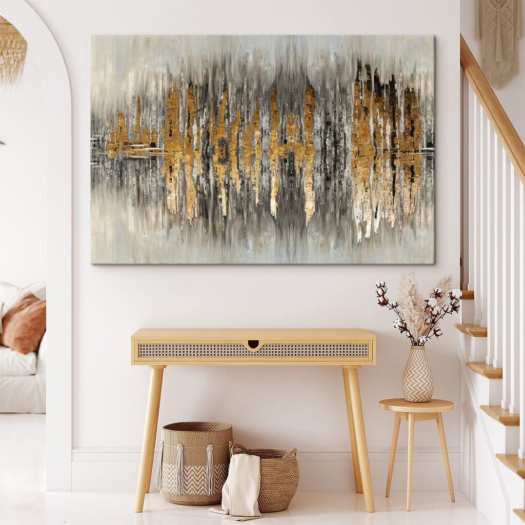 A close up of a painting A close up of a painting