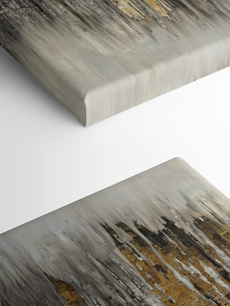 A close up of a painting A close up of a painting