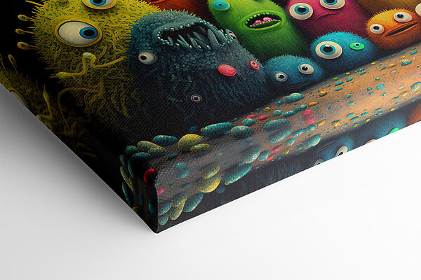 Een groep kleurrijke monsters Een groep kleurrijke monsters