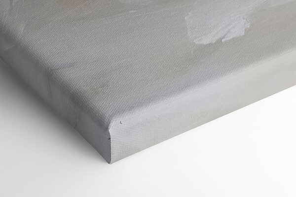 A white and grey abstract art