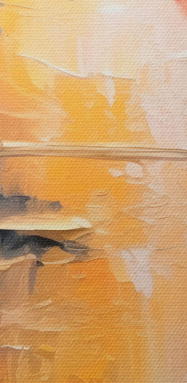 A painting of a colorful sky A painting of a colorful sky