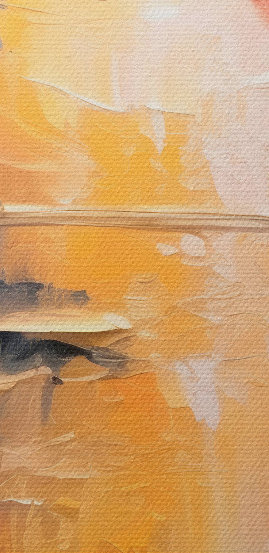 A painting of a colorful sky A painting of a colorful sky