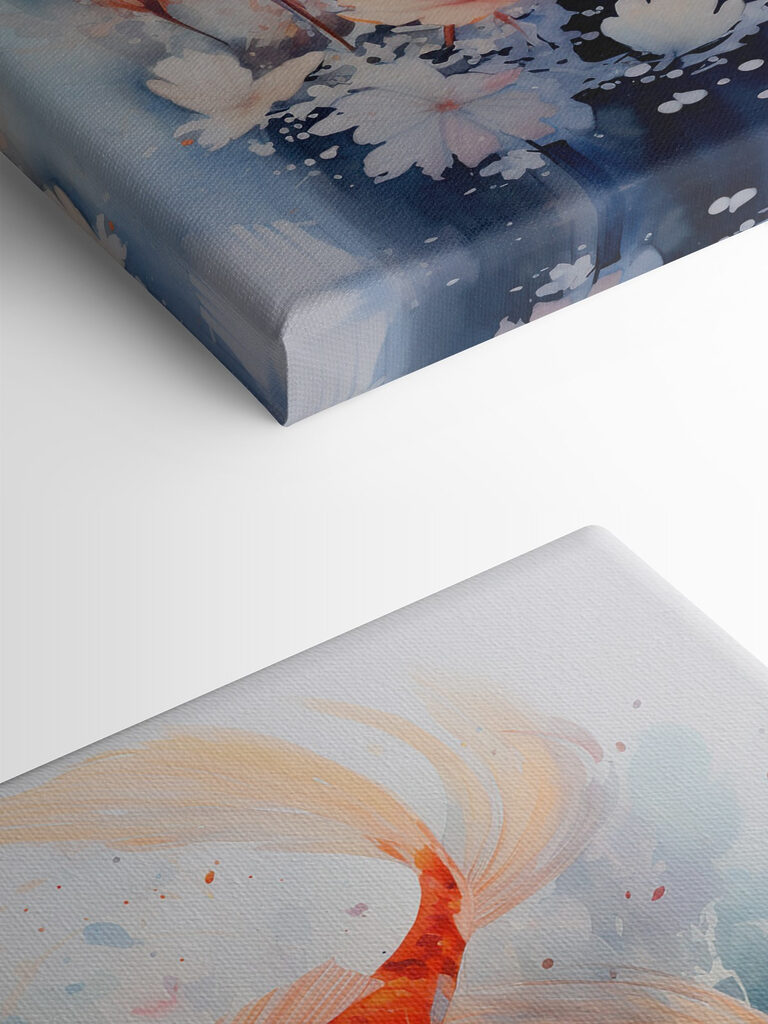 Pair of fish swimming in water