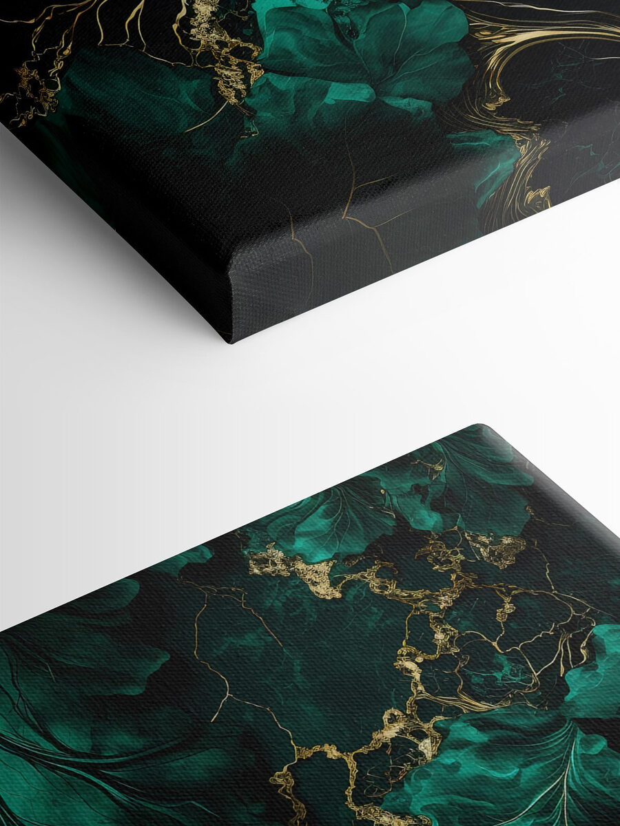 Elegante groenblauwe bladeren met metallic nerven