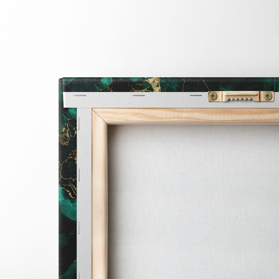 Elegante groenblauwe bladeren met metallic nerven
