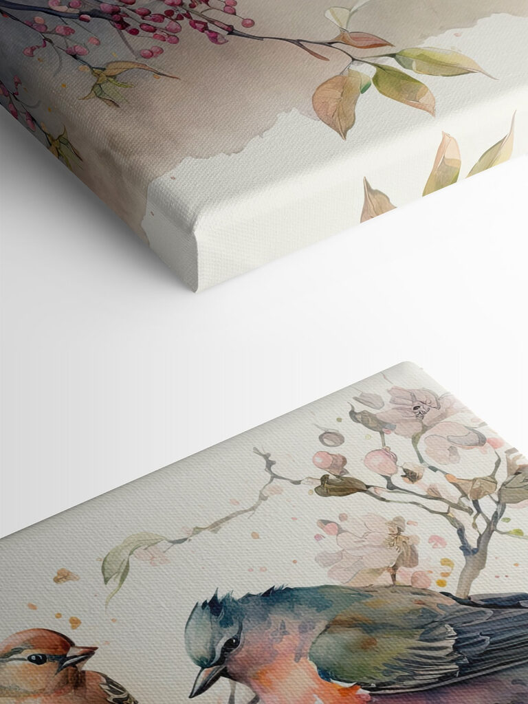 A group of birds on a branch