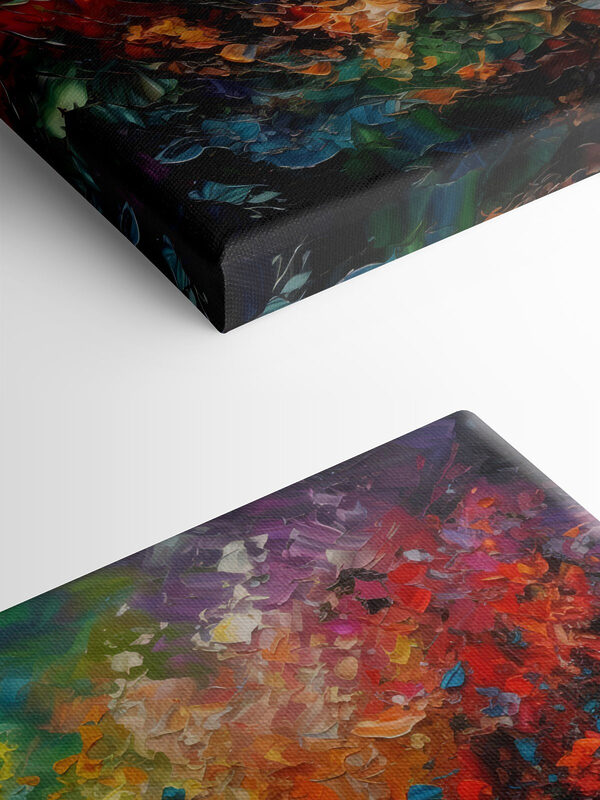 Een kleurrijk schilderij van vele kleuren Een kleurrijk schilderij van vele kleuren