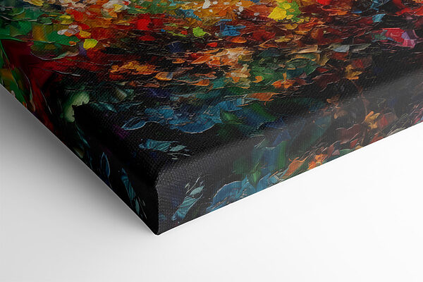 Een kleurrijk schilderij van vele kleuren Een kleurrijk schilderij van vele kleuren