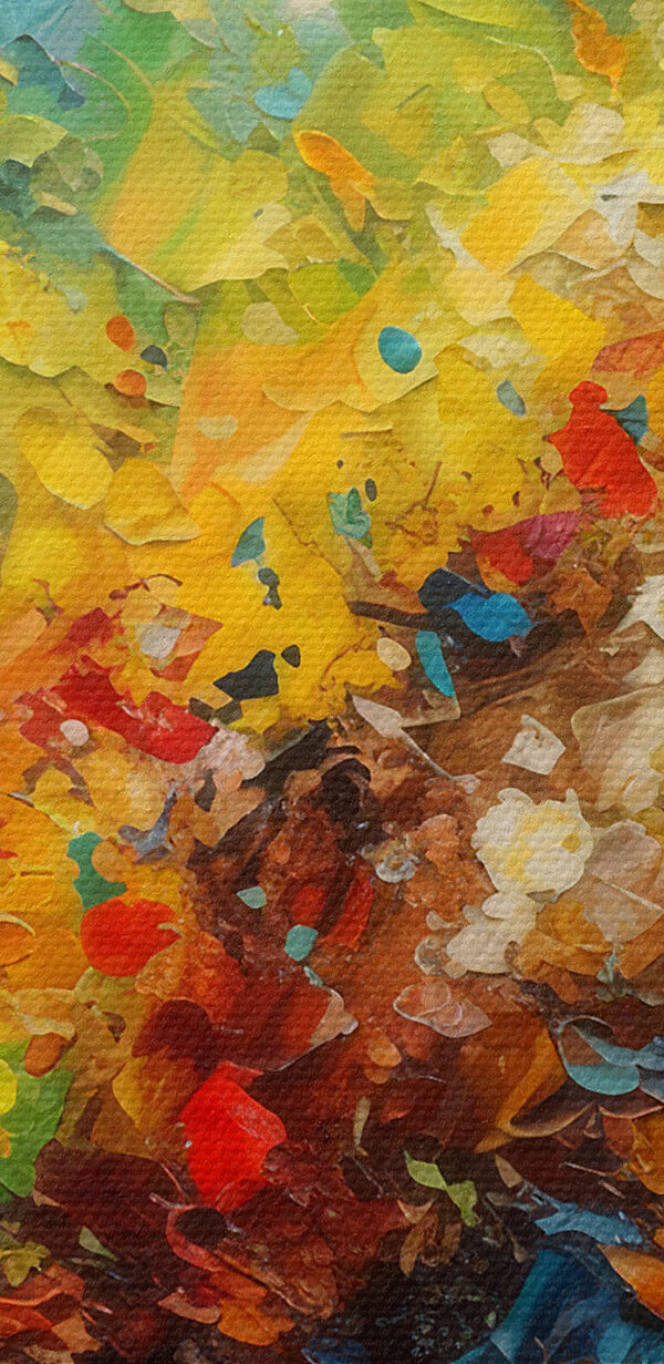 Een kleurrijk schilderij van vele kleuren Een kleurrijk schilderij van vele kleuren