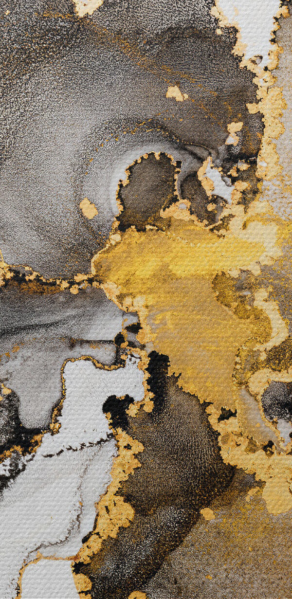 Een close-up van een schilderij Een close-up van een schilderij
