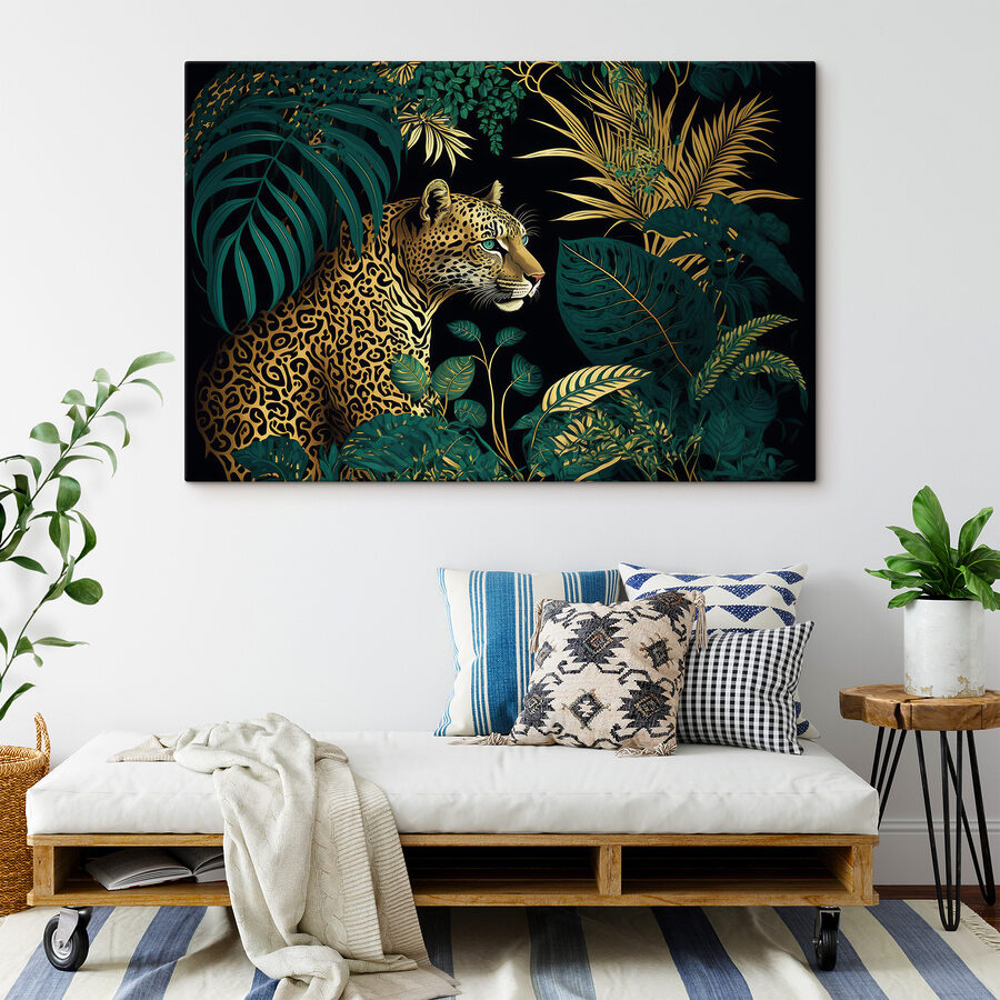 Een luipaard in de jungle