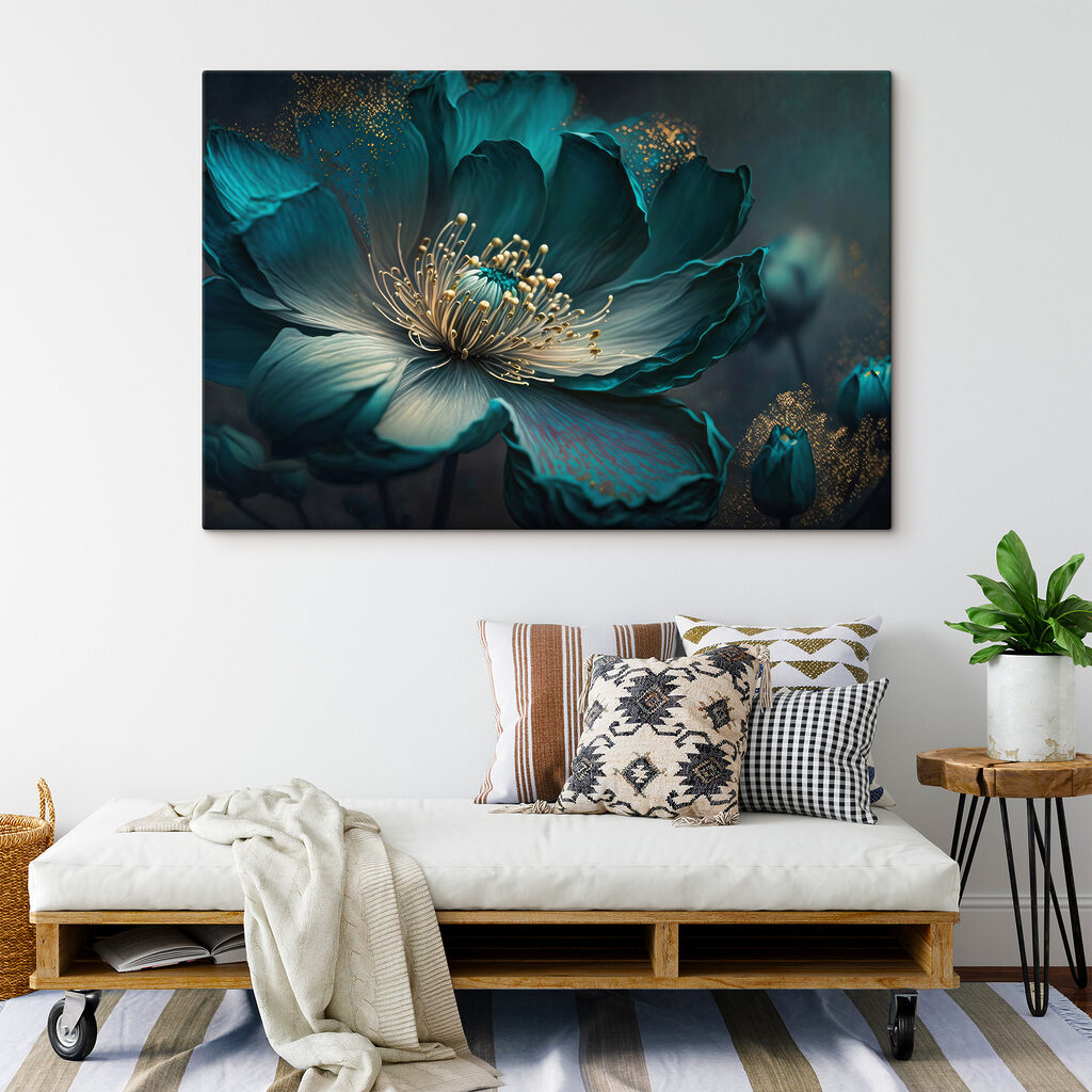 A close up of a flower