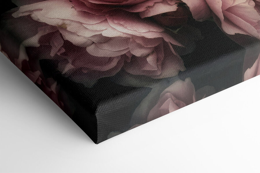 Een groep roze en witte rozen