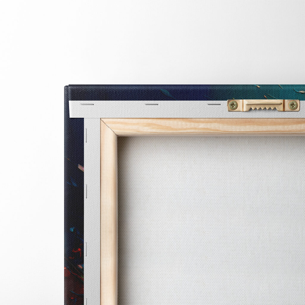 A colorful eye with many colors