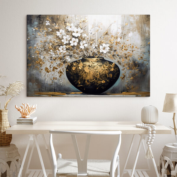 Een schilderij van bloemen in een vaas s35377pig408ms 600x600 - Een schilderij van bloemen in een vaas
