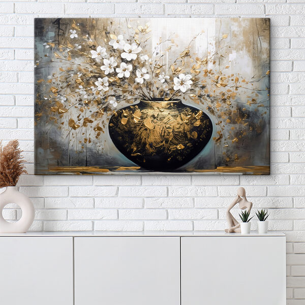 Een schilderij van bloemen in een vaas s35377pih26s 600x600 - Een schilderij van bloemen in een vaas