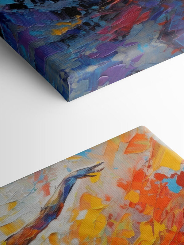 A painting of a woman dancing A painting of a woman dancing