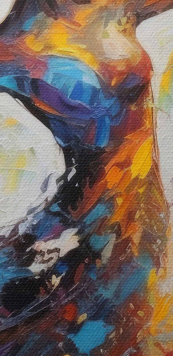 A painting of a woman dancing A painting of a woman dancing