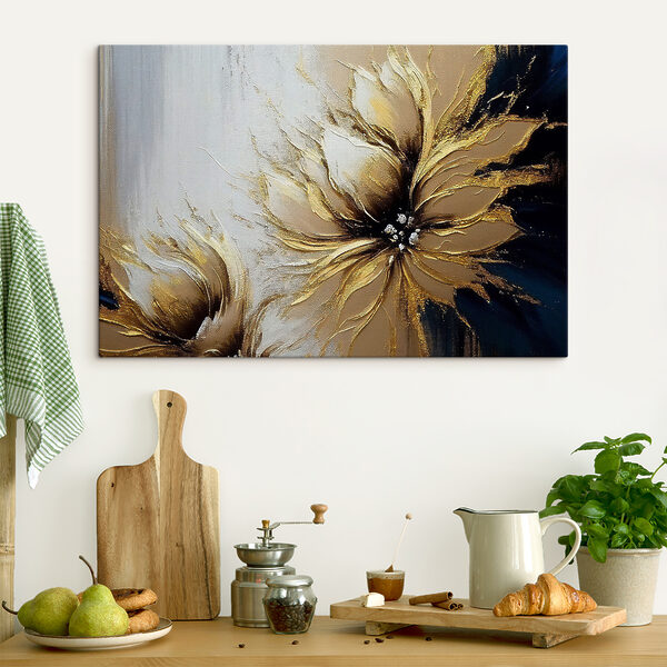 A painting of a flower A painting of a flower