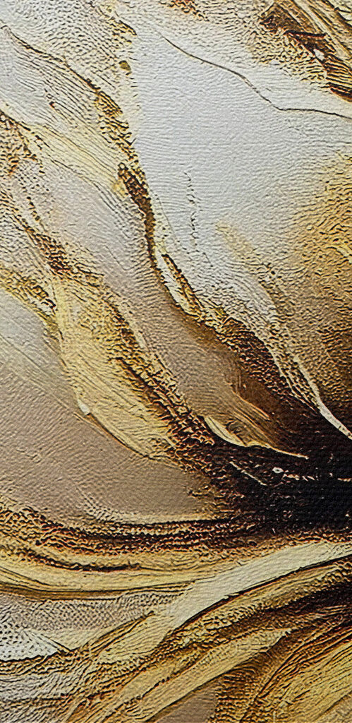 A painting of a flower