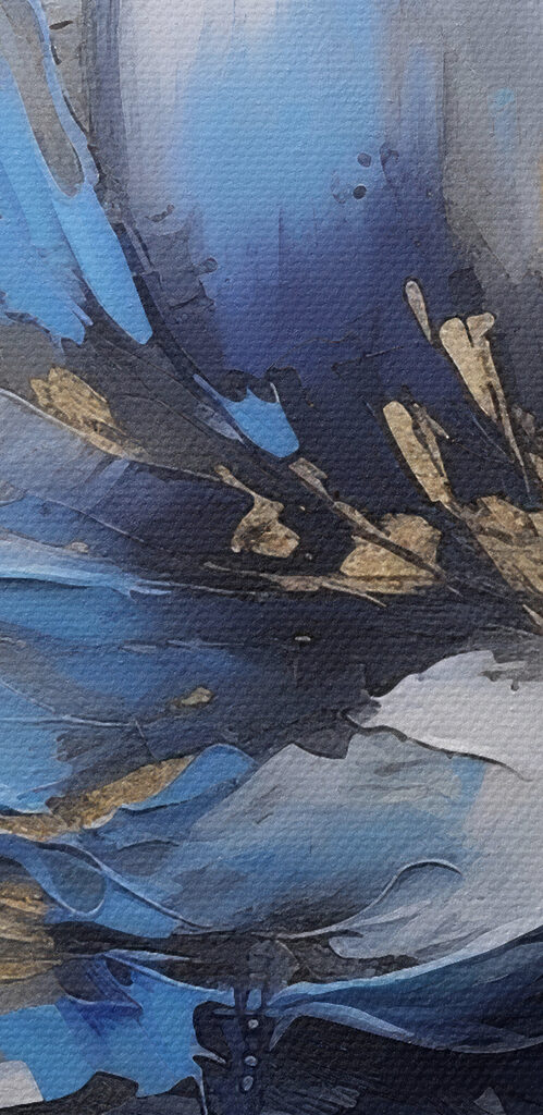 A painting of a flower A painting of a flower